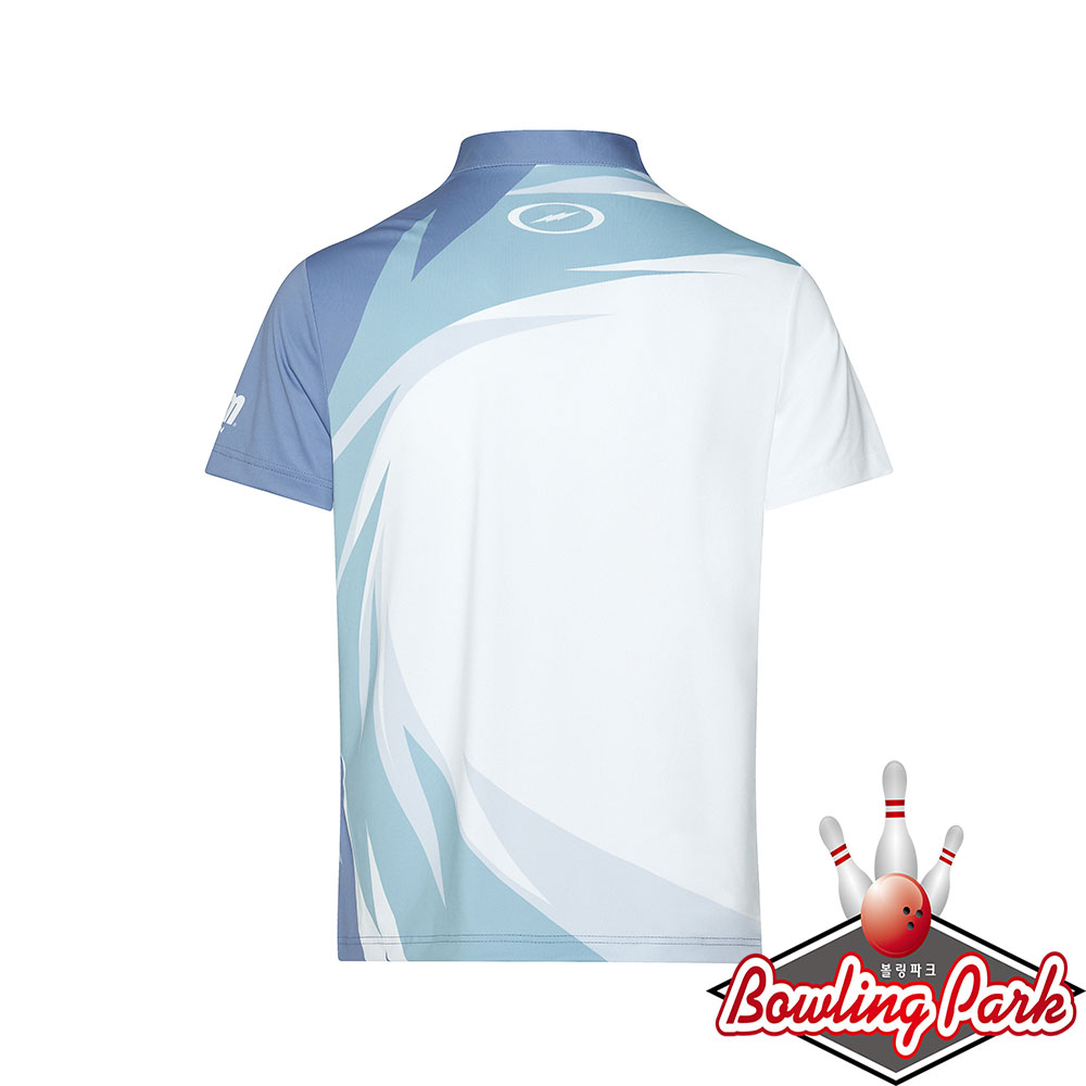 스톰 - 전사볼링 티셔츠 ST 22-07 (블루민트화이트) 클럽티인쇄 / 남여공용 기능성