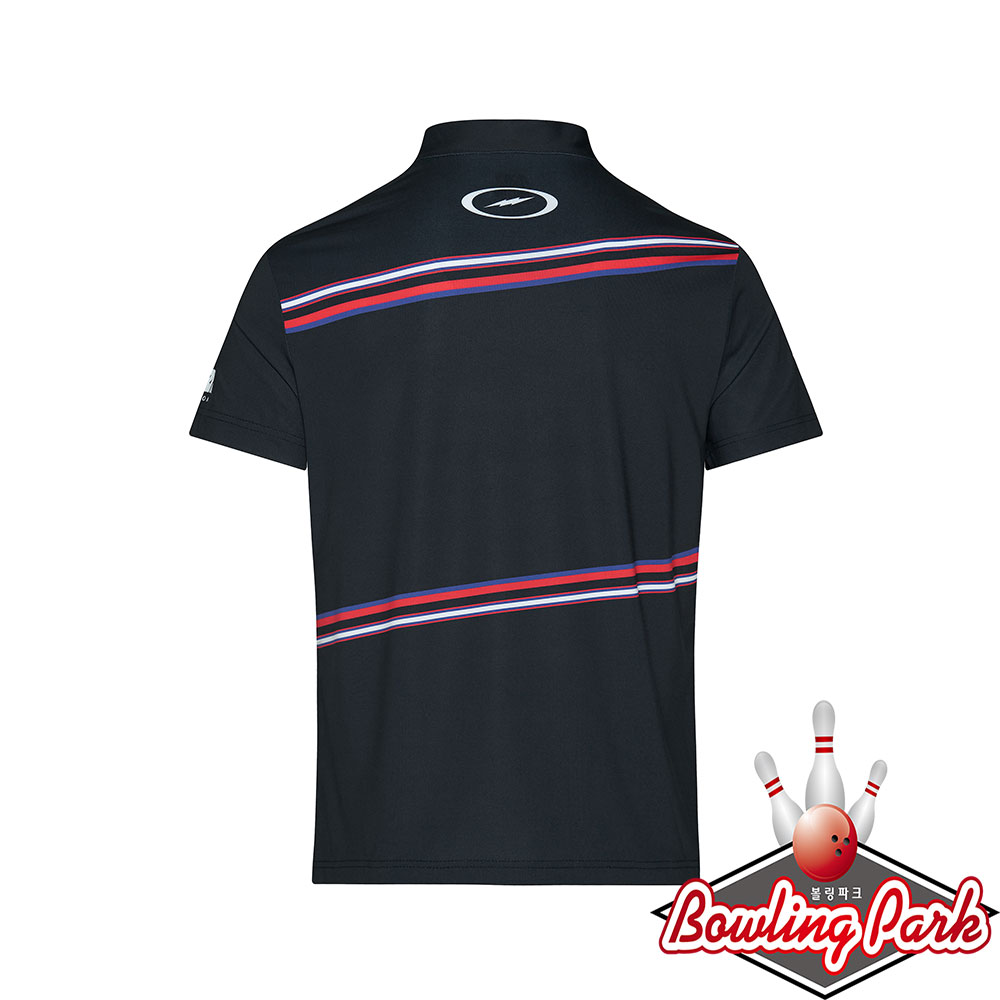 스톰 - 전사 볼링 티셔츠 ST 22-02 (블랙) 클럽티인쇄 / 남여공용 기능성원단