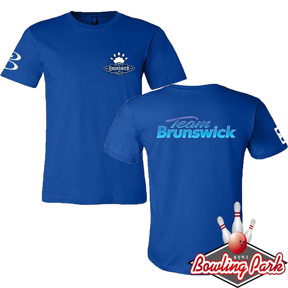 브런스윅 - 팀브런스윅 라운드 볼링 티셔츠 (블루) / 기능성원단 / 남여공용