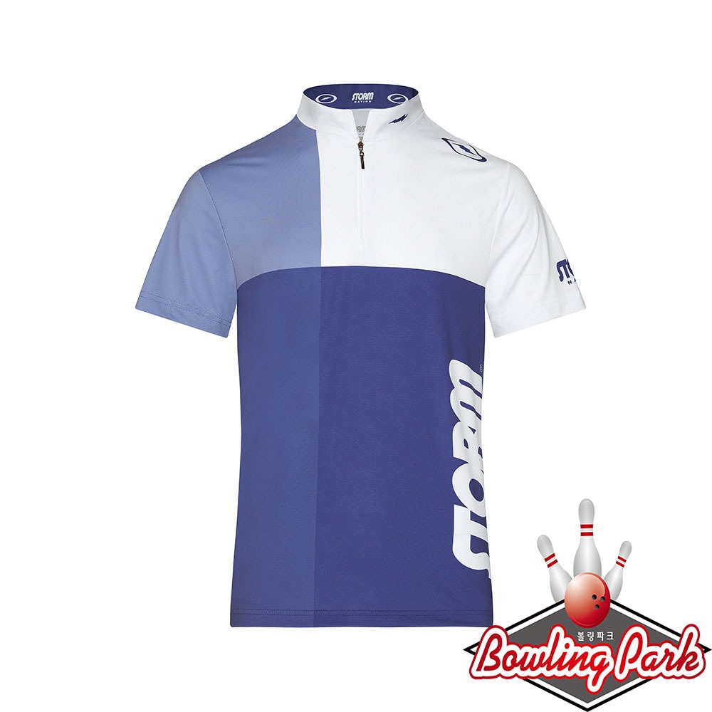 스톰 - 전사볼링 티셔츠 ST 22-05 (블루 바이올렛) 클럽티인쇄 / 남여공용 기능성