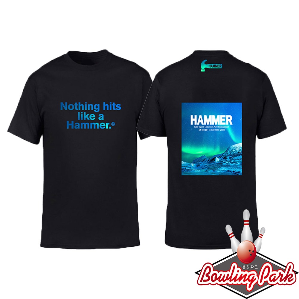 햄머 - H-16 햄머전사 로고라운드 볼링티셔츠 / 기능성원단 / 남여공용 / 볼링유니폼